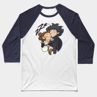 Space Sweethearts - Sleepy Nap Time - Chibi Cuties Baseball T-Shirt